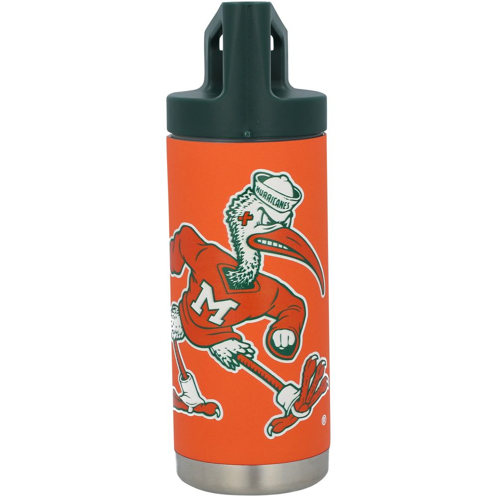 Orange Miami Hurricanes 16oz. Bottle