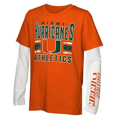 Ensemble de t-shirts the Mix pour enfants d'âge préscolaire Hunter Green Miami Hurricanes