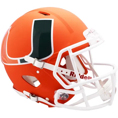Riddell Miami Hurricanes AMP Alternate Revolution Speed Authentic Football Helmet