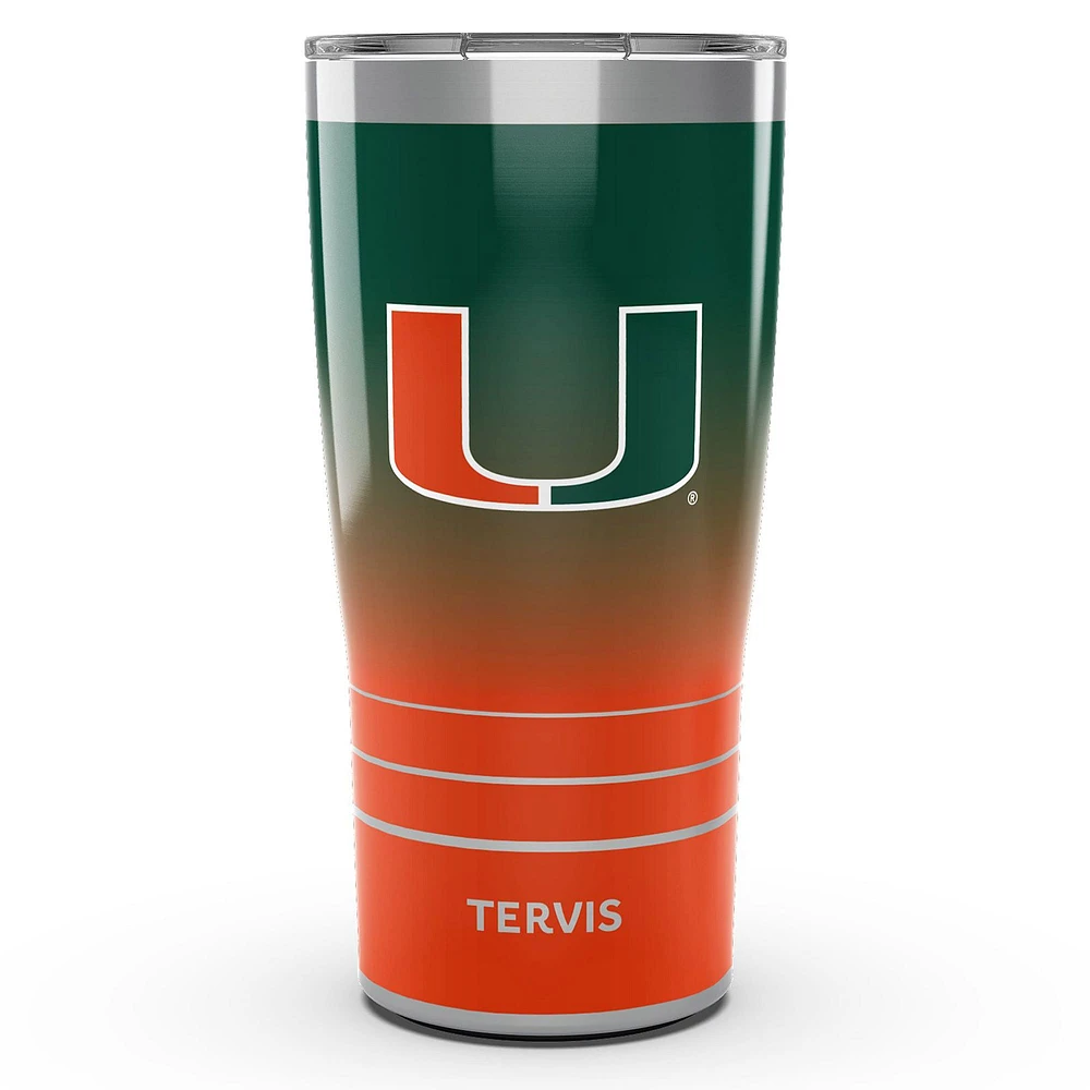 Tervis Miami Hurricanes 20 oz. Gobelet en acier inoxydable Ombre