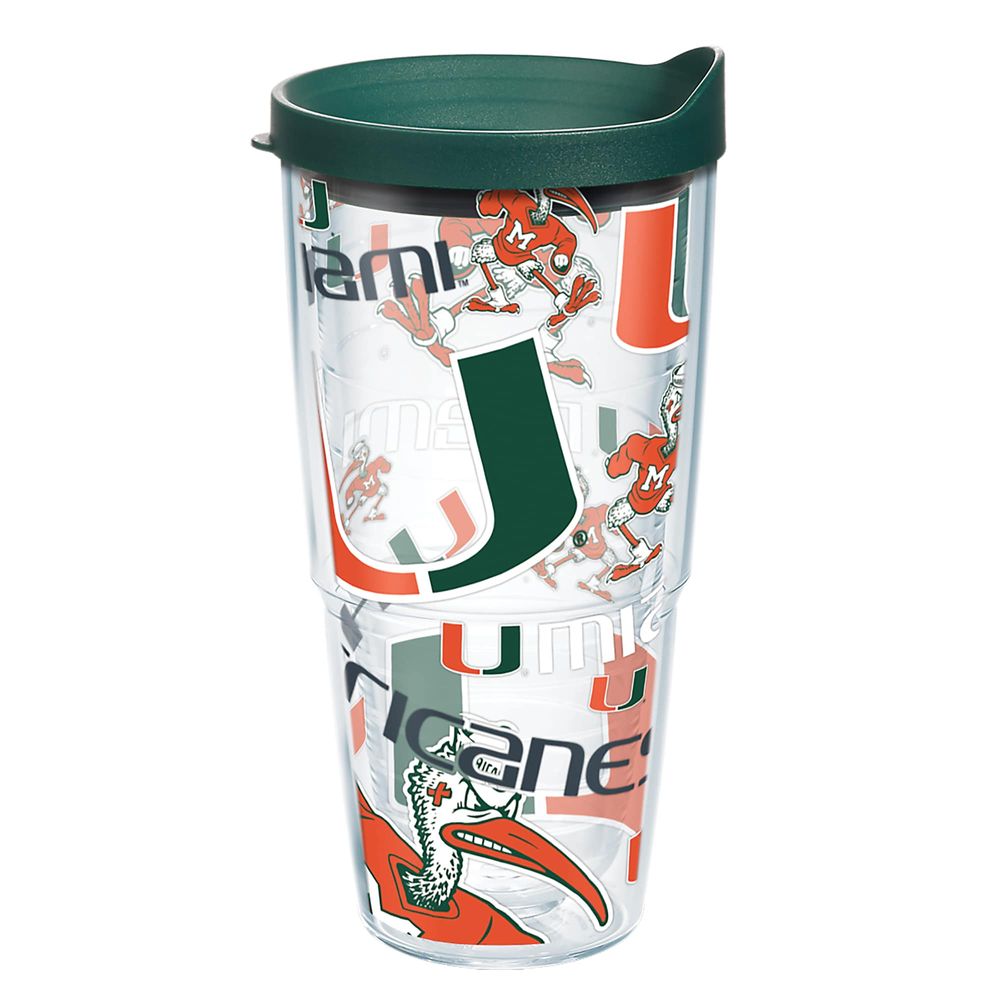 Tervis Miami Hurricanes 24oz. All Over Classic Tumbler