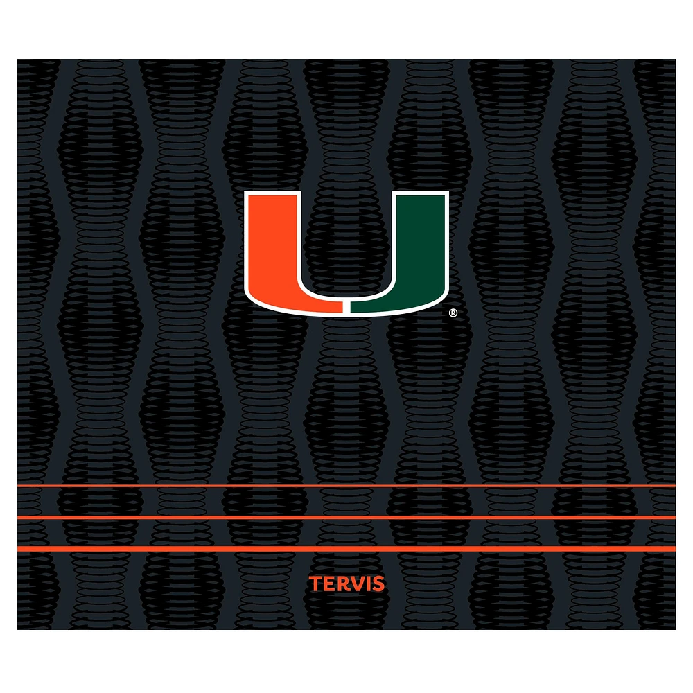 Bouteille d'eau en acier inoxydable Tervis Miami Hurricanes Full Speed ​​Venture de 36 oz