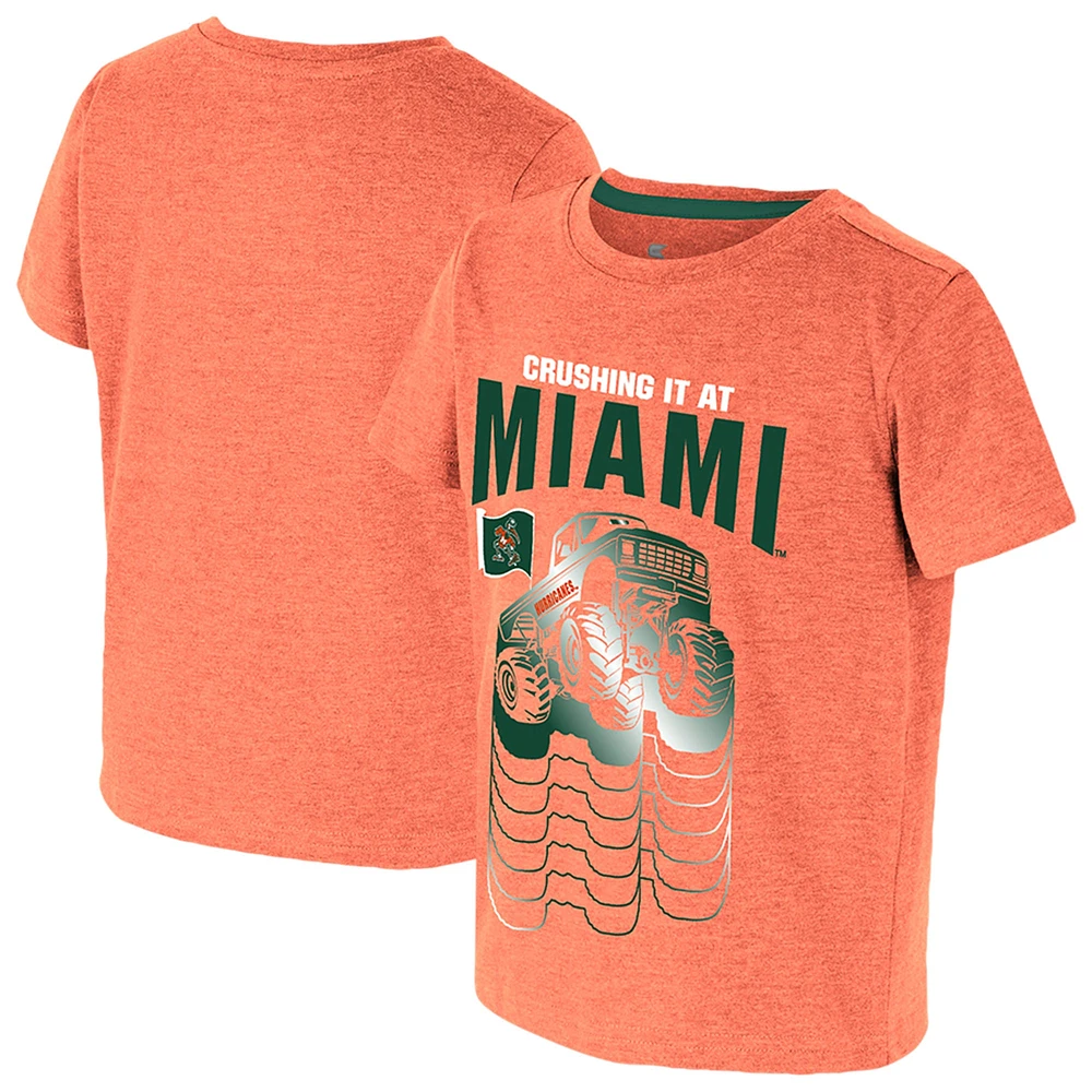 Toddler Colosseum Orange Miami Hurricanes Crushing It T-Shirt