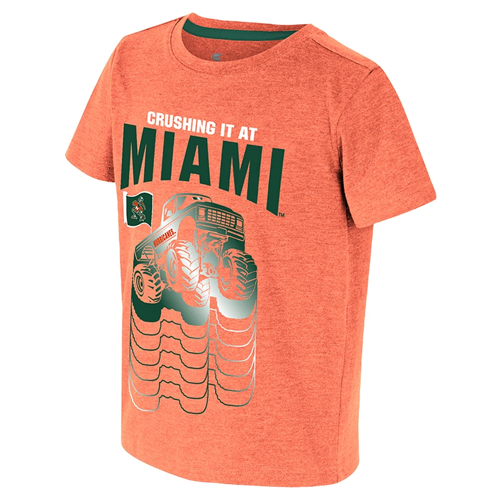 T-shirt orange pour tout-petits Colosseum Miami Hurricanes Crushing It