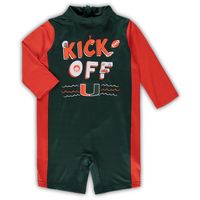 Toddler Green/Orange Miami Hurricanes Wave Runner Wetsuit