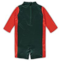 Toddler Green/Orange Miami Hurricanes Wave Runner Wetsuit