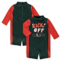 Toddler Green/Orange Miami Hurricanes Wave Runner Wetsuit