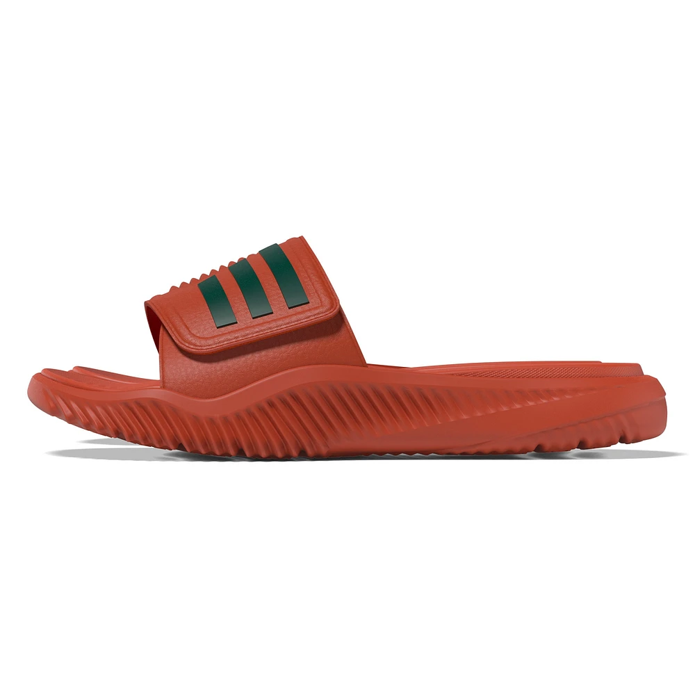 Sandales à glissière unisexe adidas Miami Hurricanes Alphabounce 2.0 orange