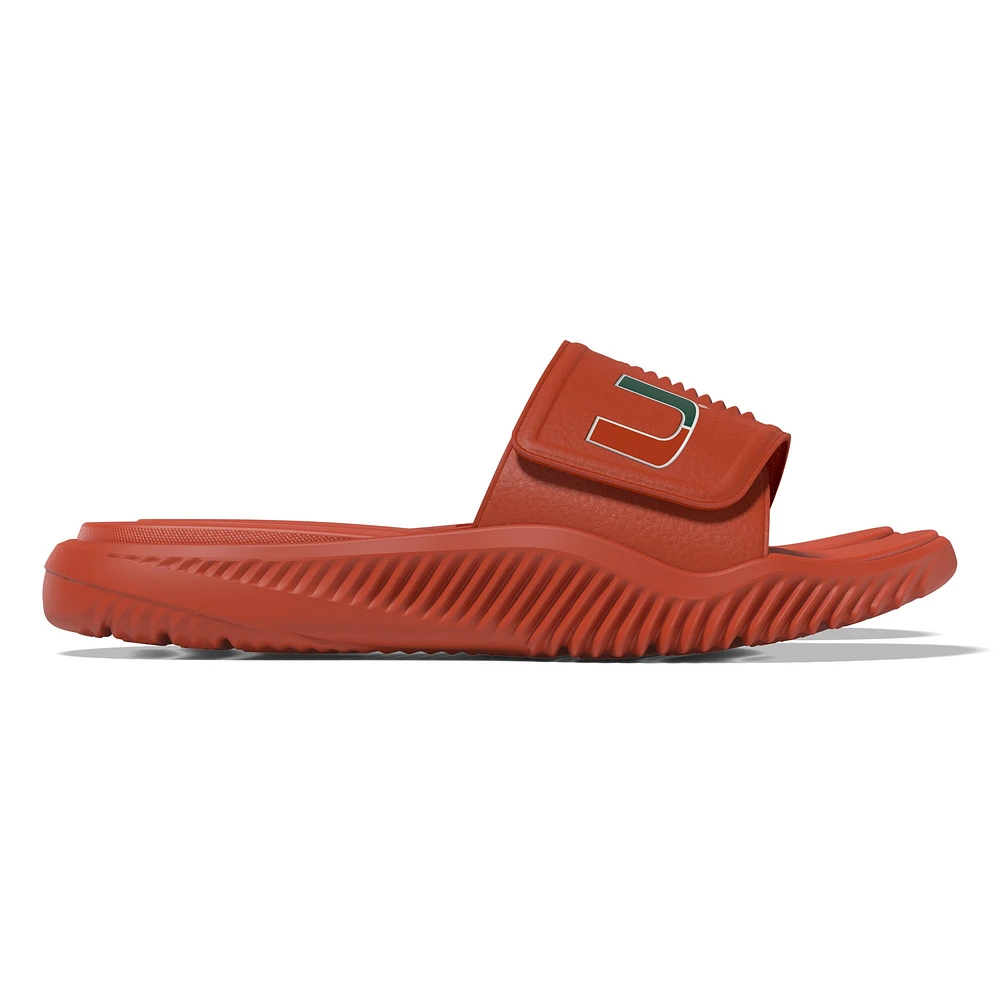 Sandales à glissière unisexe adidas Miami Hurricanes Alphabounce 2.0 orange