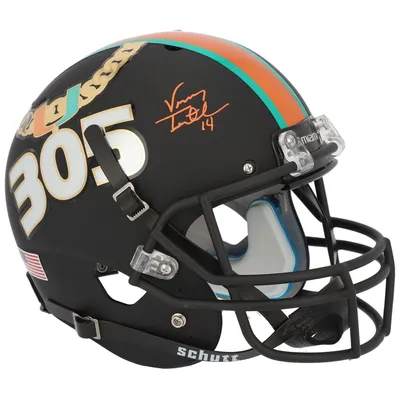 Jim Kelly Miami Hurricanes Autographed Schutt Tradition Authentic