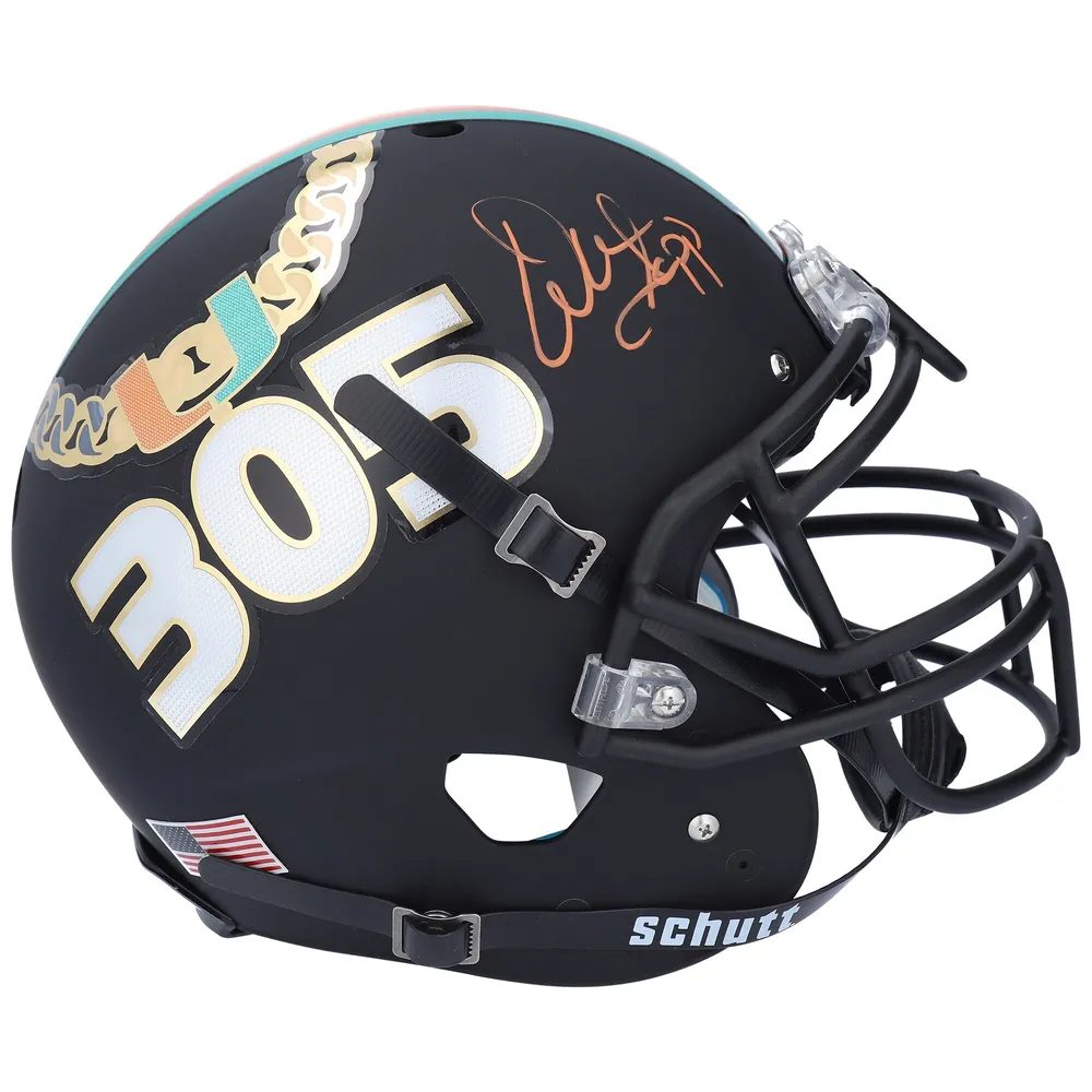 Michael Irvin Miami Hurricanes Autographed Schutt Tradition Mini