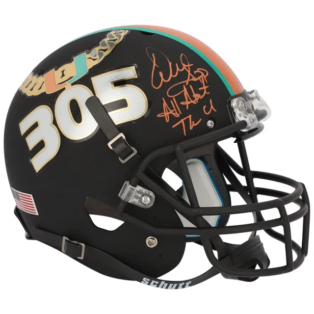 Michael Irvin Miami Hurricanes Autographed Schutt Tradition Mini