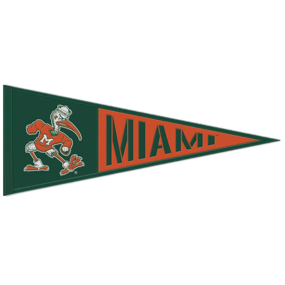 WinCraft Miami Dolphins 13 x 32 Wool Primary Logo Pennant