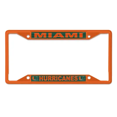 Miami Hurricanes WinCraft Chrome Color License Plate Frame