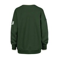 Sweat-shirt à col en V Daze Eighty Clubhouse 47 Green Miami Hurricanes pour femme