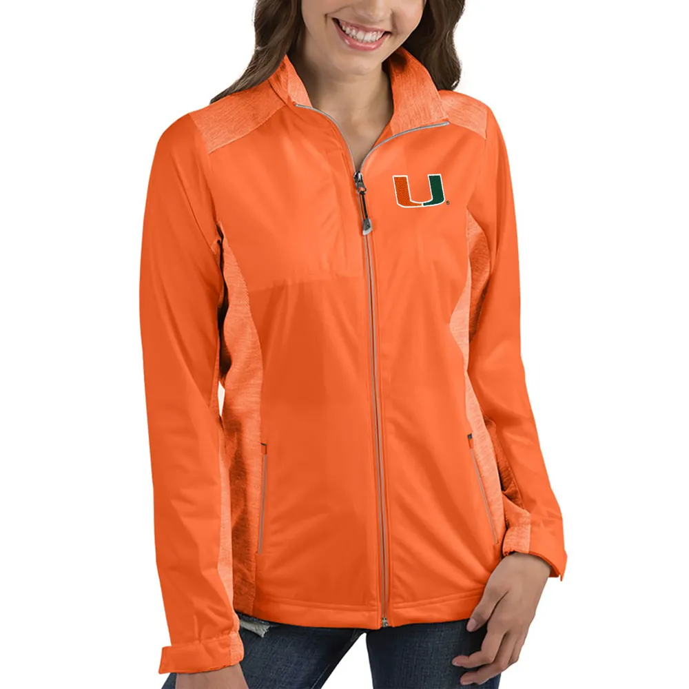 Antigua Men's Miami Dolphins Revolve Orange Full-Zip Jacket