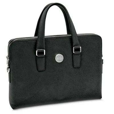 Miami Hurricanes Women's Leather Briefcase - Black