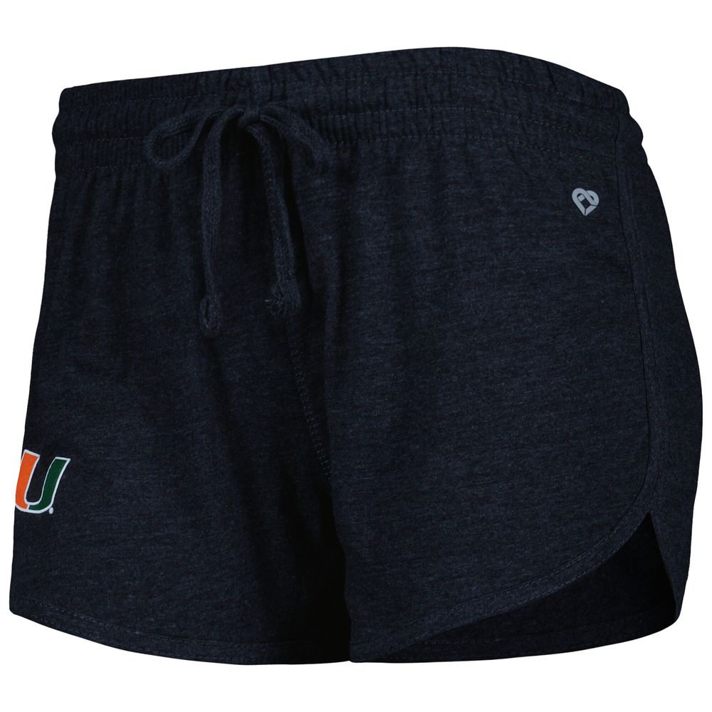 Women's Colosseum Heather Black Miami Hurricanes Simone Core Shorts