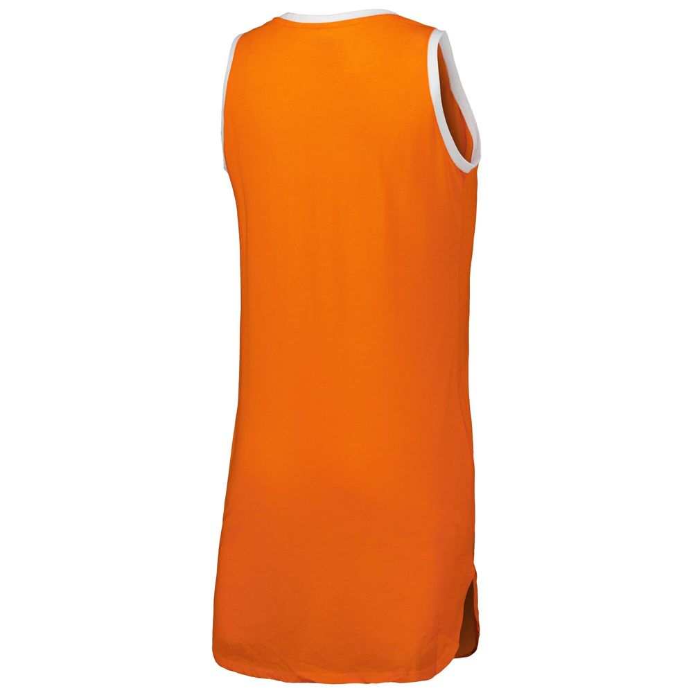 Women's Concepts Sport Orange Miami Hurricanes Tank Nightshirt