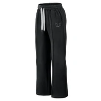 Pantalon de survêtement évasé en polaire super douce Fanatics pour femme, noir, Miami Hurricanes Prime