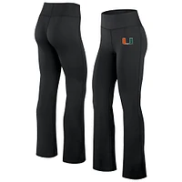 Legging évasé noir pour femme Fanatics Miami Hurricanes Training Camp Maxed Out