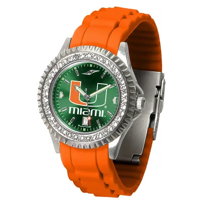 Miami Hurricanes Women's New Sparkle Watch - Green