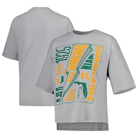 T-shirt Femme Pressbox Silver Miami Hurricanes Rock & Roll School of