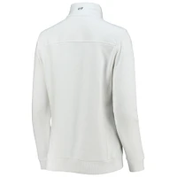 Women's Vineyard Vines White Miami Hurricanes Shep Shirt 2.0 Quarter-Zip Jacket