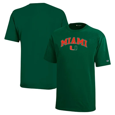 T-shirt vert avec logo en forme d'arche des Hurricanes de Miami pour jeunes champions