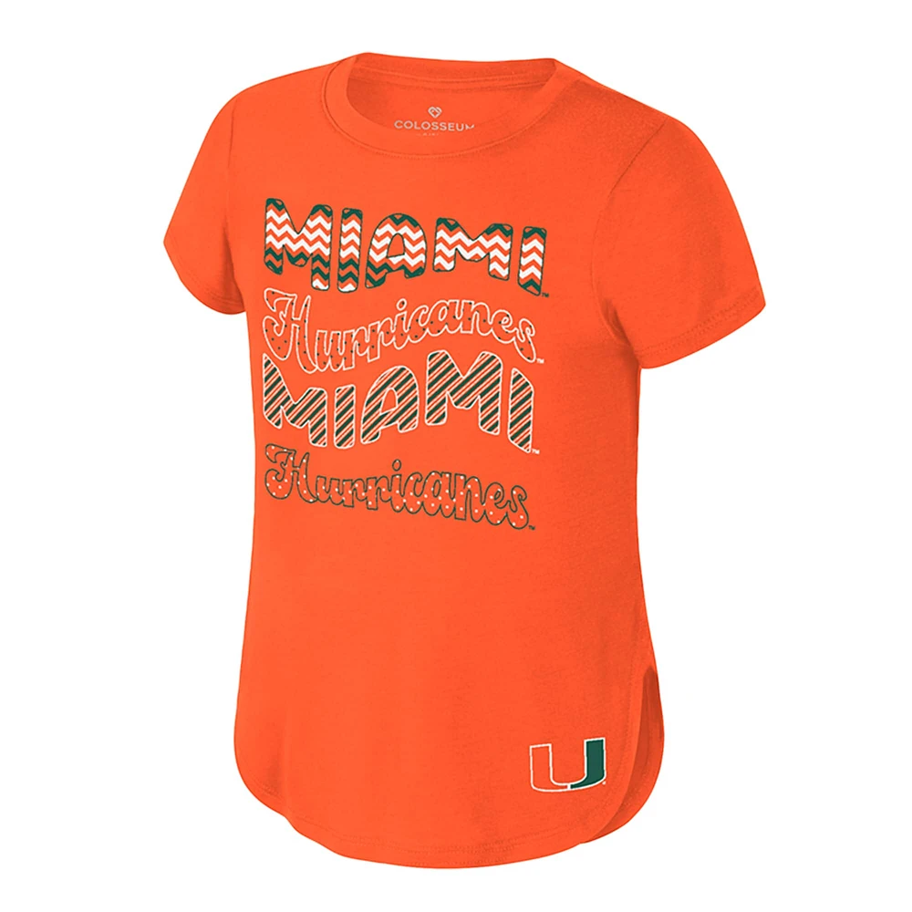 Youth Colosseum Orange Miami Hurricanes Rogan T-Shirt