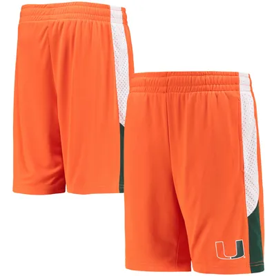 Miami Hurricanes Colosseum Youth Very Thorough Colorblock Shorts - Orange