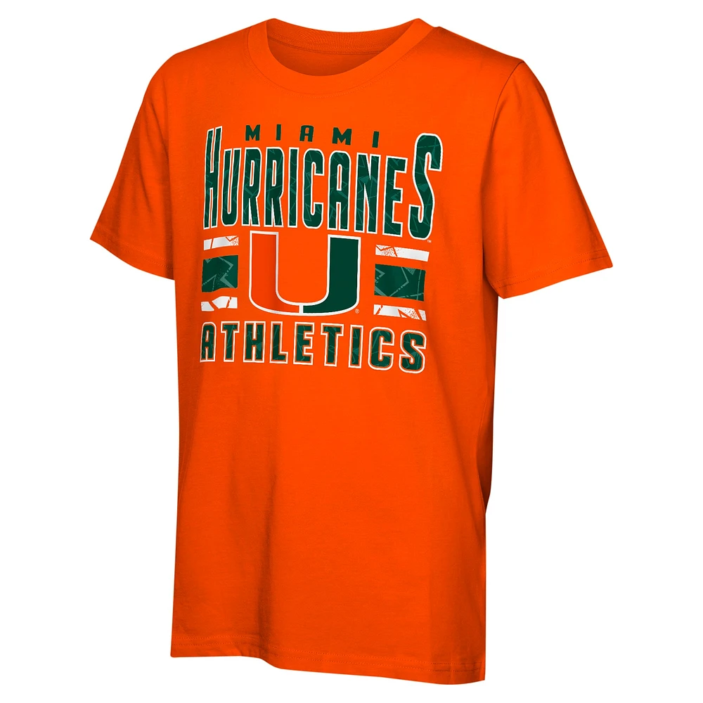 Youth Miami Hurricanes the Mix T-Shirt Combo Set