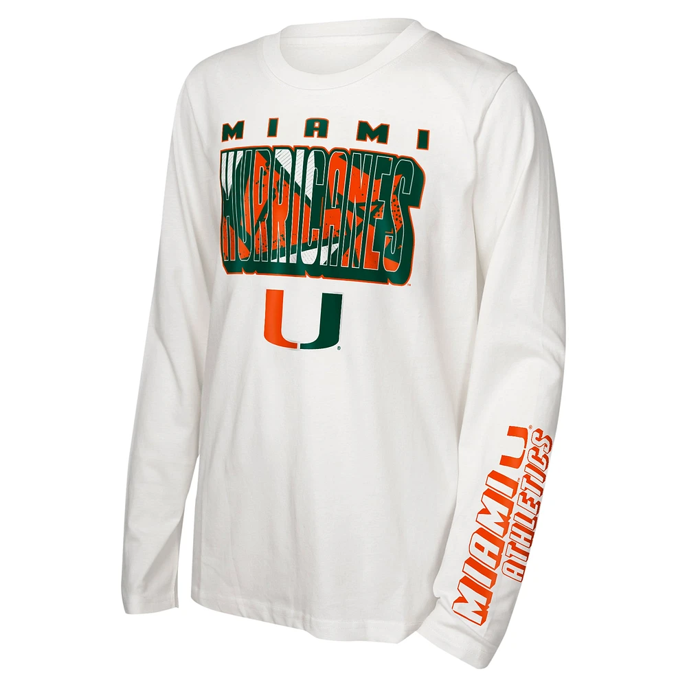 Youth Miami Hurricanes the Mix T-Shirt Combo Set