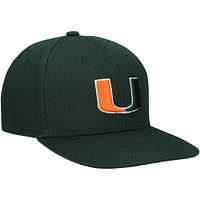 Casquette ajustable extensible à boutons-pression pour jeunes Top of the World Green Miami Hurricanes Victory