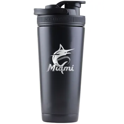 Miami Marlins 26oz. Laser Etched Ice Shaker - Black