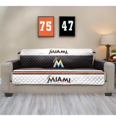 Miami Marlins Sofa Protector - Black