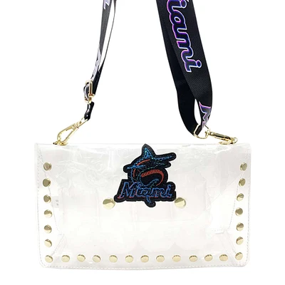 Sac à bandoulière enveloppe transparent Cuce Miami Marlins