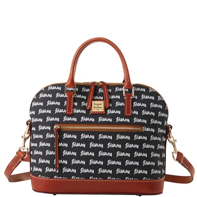 Dooney & Bourke Miami Marlins Signature Sac à main zippé en forme de dôme