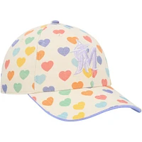 Casquette réglable Clean Up Miami Marlins Delight '47 pour fille - Blanc