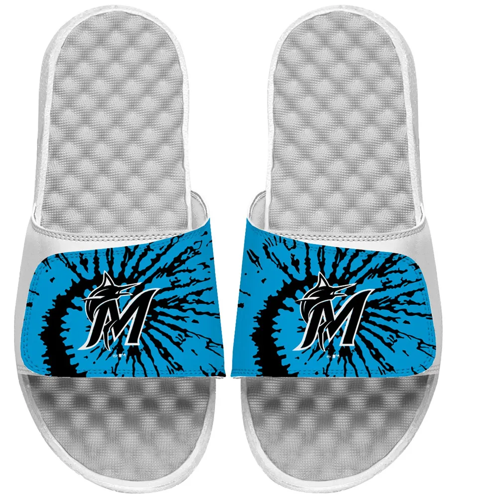 Tampa Bay Rays ISlide Youth Tie Dye Slide Sandals - White