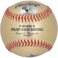 Jazz Chisholm Jr. Miami Marlins Autographed Gold Team Logo Baseball 