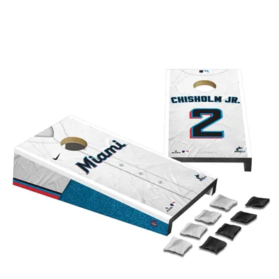 Lids Jazz Chisholm Jr. Miami Marlins 2' x 4' Jersey Design Regulation  Cornhole Board Set