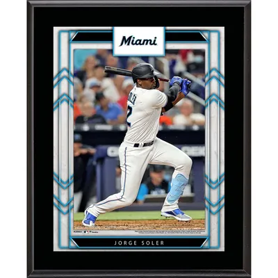 Jorge Soler Miami Marlins Fanatics Authentic Framed 10.5" x 13" Sublimated Player Plaque