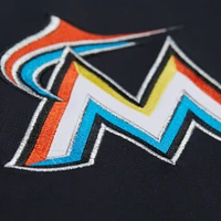 Maillot d'entraînement au bâton authentique noir pour homme Mitchell & Ness Jose Fernandez des Miami Marlins