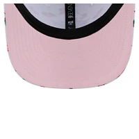Men's New Era  White Miami Marlins Flamingo Mesh Back 9SEVENTY Stretch-Snap Hat