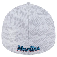 Men's New Era  White Miami Marlins Graded 39THIRTY Flex Hat