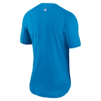 Men's Nike  Blue Miami Marlins City Connect Performance Raglan Base Layer Top