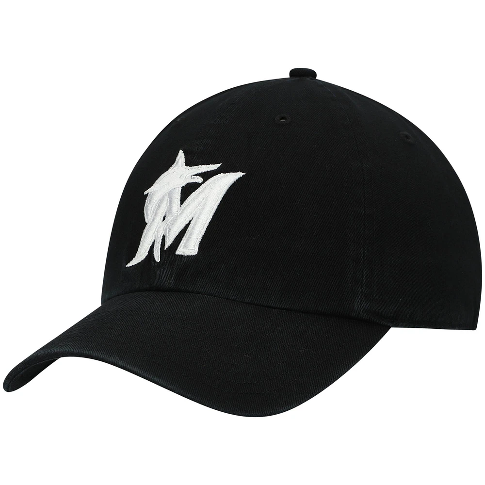 Casquette ajustable Challenger Miami Marlins '47 noire pour hommes