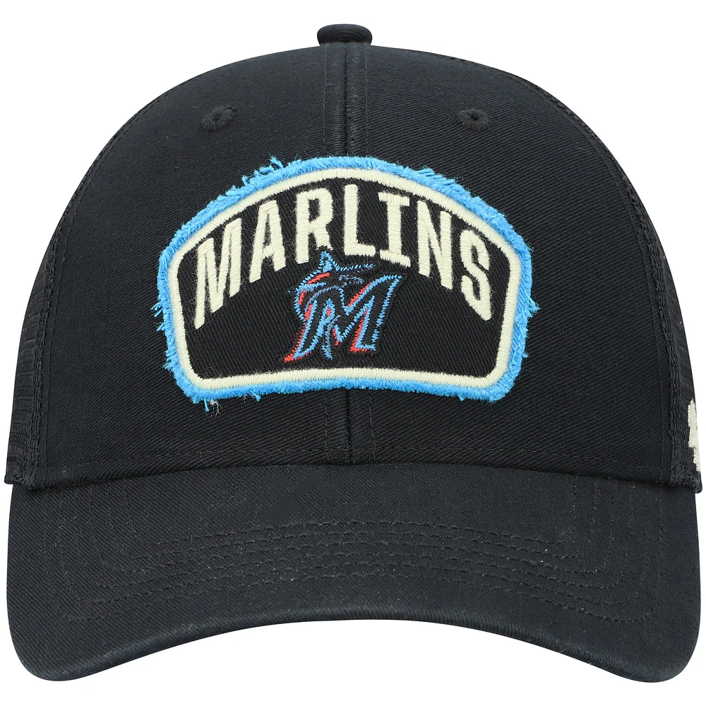 Casquette Snapback MVP Miami Marlins Cledus MVP '47 noire pour homme