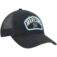 Men's '47 Black Miami Marlins Cledus MVP Trucker Snapback Hat